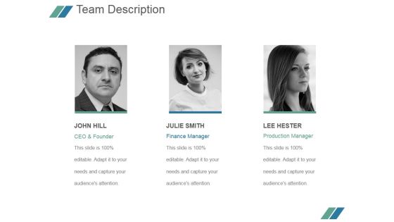 Team Description Ppt PowerPoint Presentation Gallery Team Description Ppt PowerPoint Presentation Gallery