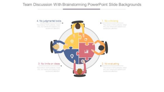 Team Discussion With Brainstorming Powerpoint Slide Backgrounds Team Discussion With Brainstorming Powerpoint Slide Backgrounds