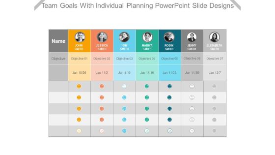 Team Goals With Individual Planning Powerpoint Slide Designs Team Goals With Individual Planning Powerpoint Slide Designs