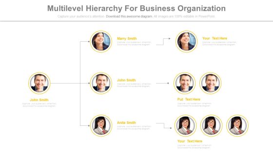 Team Hierarchy For Business Organization Powerpoint Slides Team Hierarchy For Business Organization Powerpoint Slides