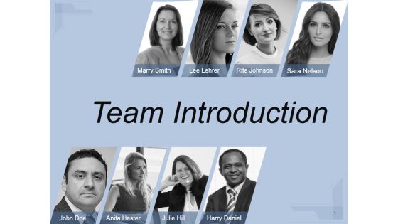 Team Introduction Ppt PowerPoint Presentation Sample