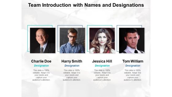 Team Introduction With Names And Designations Ppt Powerpoint Presentation Model Files Team Introduction With Names And Designations Ppt Powerpoint Presentation Model Files