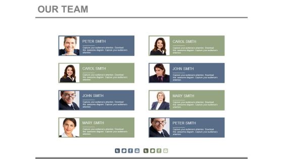 Team Members Chart With Profile Details Powerpoint Slides Team Members Chart With Profile Details Powerpoint Slides