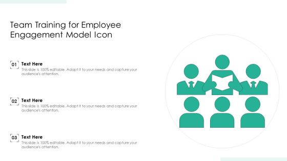 Team Training For Employee Engagement Model Icon Ppt Infographics Background Image PDF