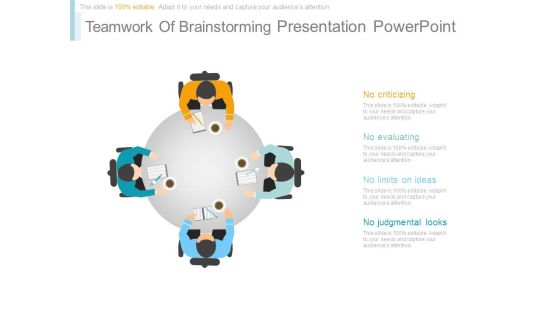 Teamwork Of Brainstorming Presentation Powerpoint Teamwork Of Brainstorming Presentation Powerpoint