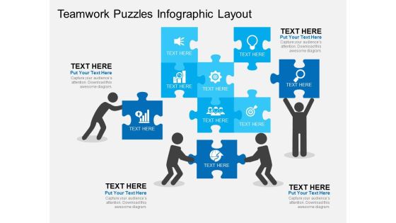 Teamwork Puzzles Infographic Layout Powerpoint Templates