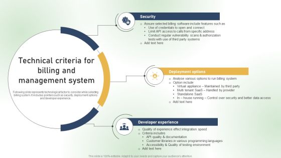 Technical Criteria For Billing And Management System Ppt PowerPoint Presentation File Ideas PDF Technical Criteria For Billing And Management System Ppt PowerPoint Presentation File Ideas PDF
