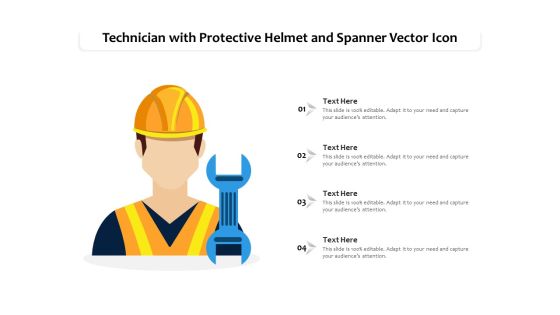 Technician With Protective Helmet And Spanner Vector Icon Ppt PowerPoint Presentation Model Background Image PDF Technician With Protective Helmet And Spanner Vector Icon Ppt PowerPoint Presentation Model Background Image PDF