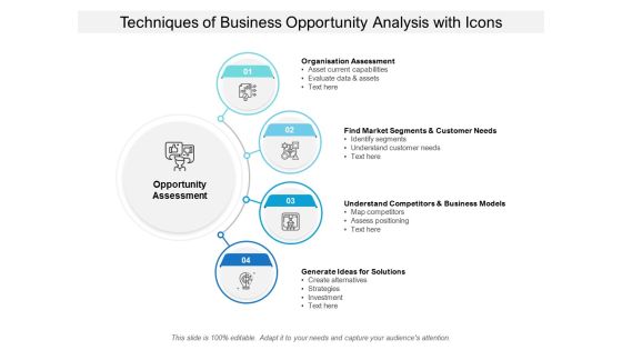 Techniques Of Business Opportunity Analysis With Icons Ppt PowerPoint Presentation Gallery Show Techniques Of Business Opportunity Analysis With Icons Ppt PowerPoint Presentation Gallery Show