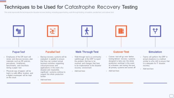 Techniques To Be Used For Catastrophe Recovery Testing Microsoft PDF