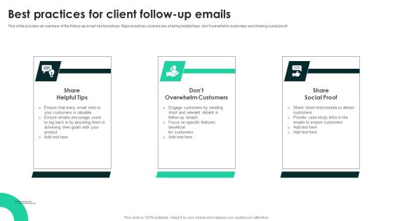 Techniques To Enhance User Onboarding Journey Best Practices For Client Follow Up Emails Rules PDF Techniques To Enhance User Onboarding Journey Best Practices For Client Follow Up Emails Rules PDF
