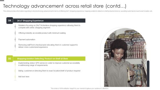 Technology Advancement Across Retail Store Contd Topics PDF Technology Advancement Across Retail Store Contd Topics PDF