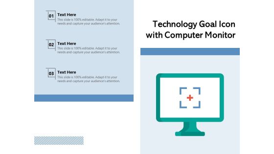 Technology Goal Icon With Computer Monitor Ppt PowerPoint Presentation Gallery Background PDF Technology Goal Icon With Computer Monitor Ppt PowerPoint Presentation Gallery Background PDF