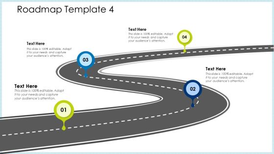 Technology Innovation Human Resource System Roadmap Four Step Process Ppt Infographic Template Graphic Images PDF