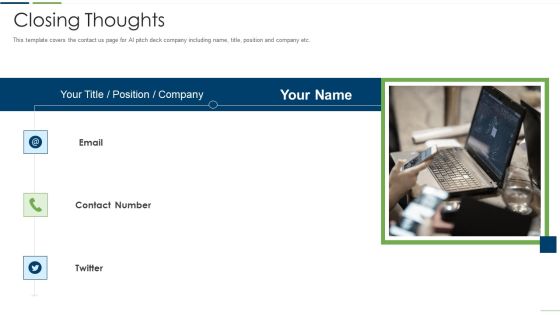 Technology Investor Financing Pitch Deck Closing Thoughts Diagrams PDF Technology Investor Financing Pitch Deck Closing Thoughts Diagrams PDF