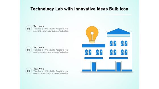 Technology Lab With Innovative Ideas Bulb Icon Ppt PowerPoint Presentation Diagram Templates PDF Technology Lab With Innovative Ideas Bulb Icon Ppt PowerPoint Presentation Diagram Templates PDF