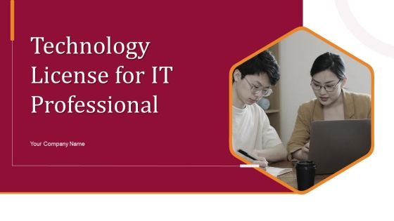Technology License For IT Professional Ppt PowerPoint Presentation Complete Deck With Slides