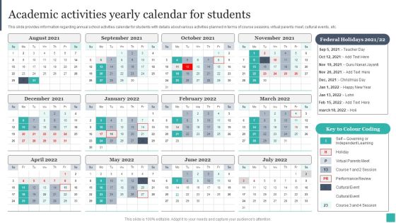 Technology Mediated Learning Playbook Academic Activities Yearly Calendar For Students Microsoft PDF Technology Mediated Learning Playbook Academic Activities Yearly Calendar For Students Microsoft PDF