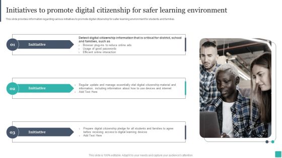 Technology Mediated Learning Playbook Initiatives To Promote Digital Citizenship For Safer Learning Environment Mockup PDF Technology Mediated Learning Playbook Initiatives To Promote Digital Citizenship For Safer Learning Environment Mockup PDF