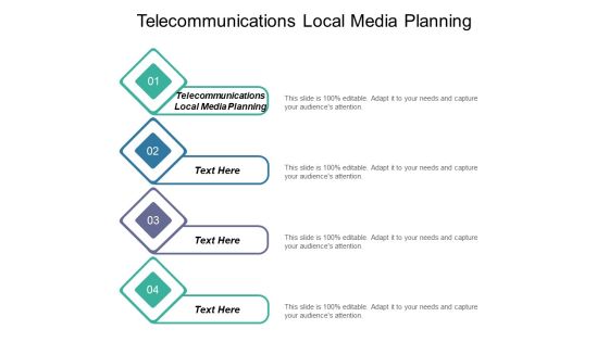 Telecommunications Local Media Planning Ppt PowerPoint Presentation Summary Background