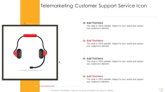 Telemarketing Customer Support Service Icon Mockup PDF Telemarketing Customer Support Service Icon Mockup PDF