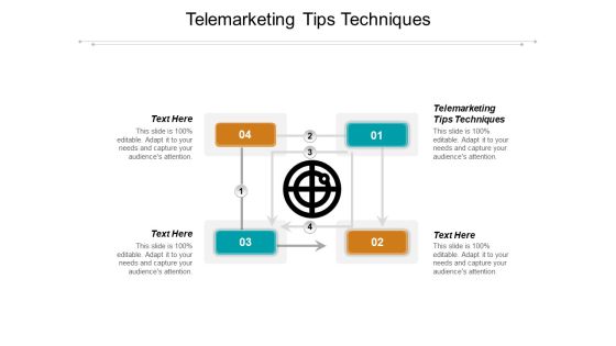 Telemarketing Tips Techniques Ppt PowerPoint Presentation Slides Cpb