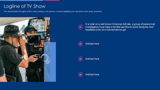 Television Show Fundraising Pitch Deck Logline Of Tv Show Rules PDF Television Show Fundraising Pitch Deck Logline Of Tv Show Rules PDF