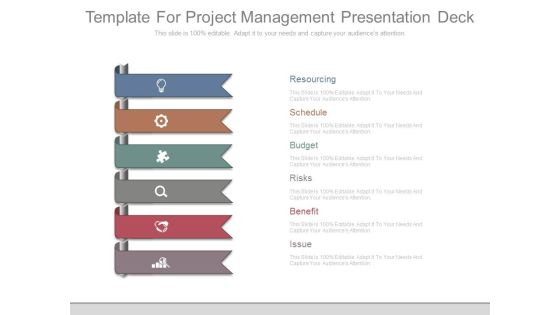 Template For Project Management Presentation Deck Template For Project Management Presentation Deck