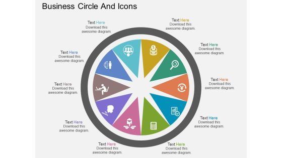 Ten Staged Business Circle And Icons Powerpoint Template Ten Staged Business Circle And Icons Powerpoint Template
