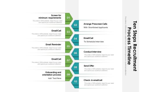 Ten Steps Recruitment Process Timeline Ppt PowerPoint Presentation Summary Show PDF Ten Steps Recruitment Process Timeline Ppt PowerPoint Presentation Summary Show PDF
