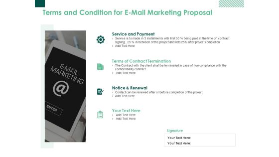 Terms And Condition For E Mail Marketing Proposal Ppt PowerPoint Presentation Outline Background Designs Terms And Condition For E Mail Marketing Proposal Ppt PowerPoint Presentation Outline Background Designs