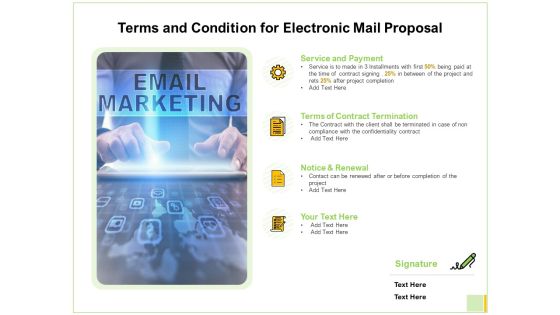 Terms And Condition For Electronic Mail Proposal Ppt Inspiration Microsoft PDF