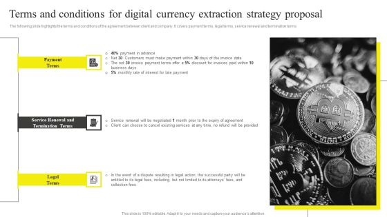 Terms And Conditions For Digital Currency Extraction Strategy Proposal Microsoft PDF