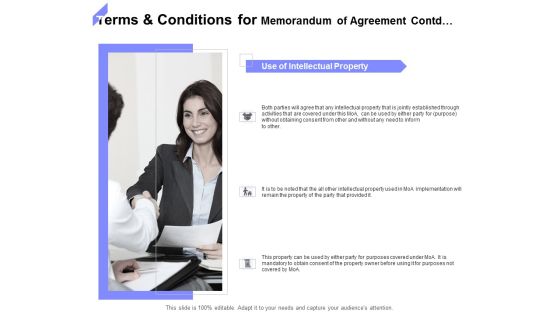 Terms And Conditions For Memorandum Of Agreement Contd Ppt PowerPoint Presentation Inspiration Demonstration Terms And Conditions For Memorandum Of Agreement Contd Ppt PowerPoint Presentation Inspiration Demonstration