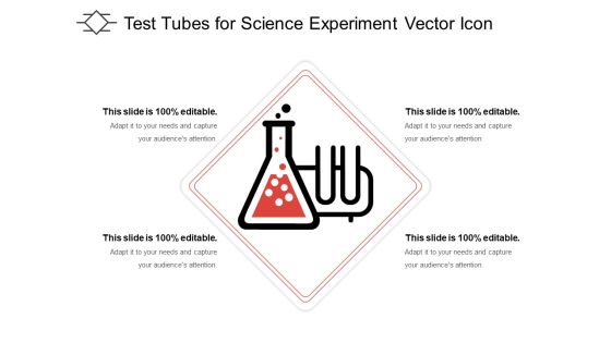 Test Tubes For Science Experiment Vector Icon Ppt PowerPoint Presentation Icon Graphic Tips PDF