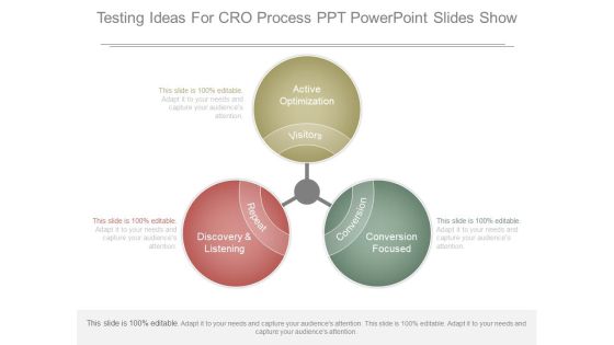 Testing Ideas For Cro Process Ppt Powerpoint Slides Show