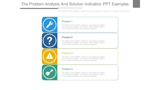 The Problem Analysis And Solution Indication Ppt Examples