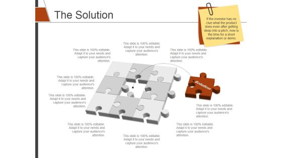 The Solution Template 1 Ppt PowerPoint Presentation Pictures Graphics The Solution Template 1 Ppt PowerPoint Presentation Pictures Graphics