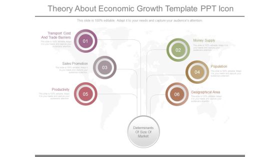 Theory About Economic Growth Template Ppt Icon