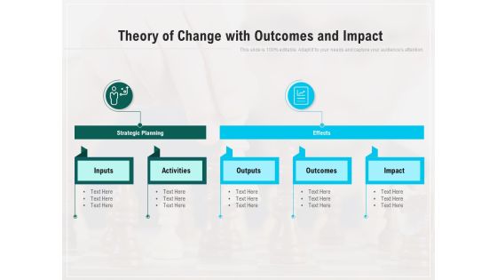 Theory Of Change With Outcomes And Impact Ppt Powerpoint Presentation Icon Graphic Images Pdf