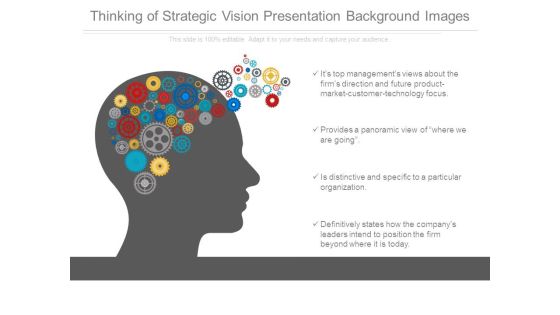 Thinking Of Strategic Vision Presentation Background Images