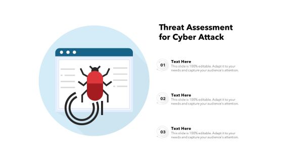 Threat Assessment For Cyber Attack Ppt PowerPoint Presentation File Sample PDF