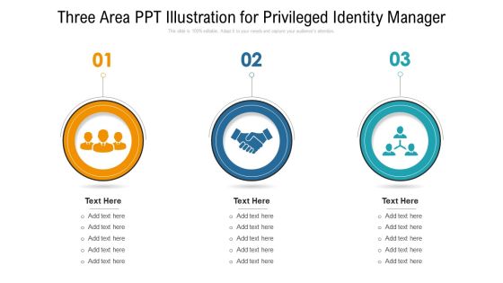 Three Area Ppt Illustration For Privileged Identity Manager Ppt PowerPoint Presentation Icon Portfolio PDF Three Area Ppt Illustration For Privileged Identity Manager Ppt PowerPoint Presentation Icon Portfolio PDF
