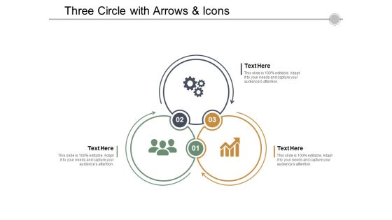 Three Circle With Arrows And Icons Ppt Powerpoint Presentation Layouts Show