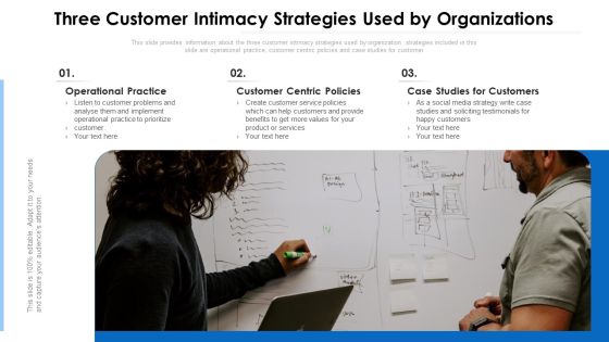 Three Consumer Intimacy Tactics Used By Business Ppt PowerPoint Presentation File Display PDF
