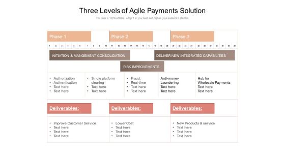 Three Levels Of Agile Payments Solution Ppt PowerPoint Presentation Pictures Example Introduction PDF Three Levels Of Agile Payments Solution Ppt PowerPoint Presentation Pictures Example Introduction PDF