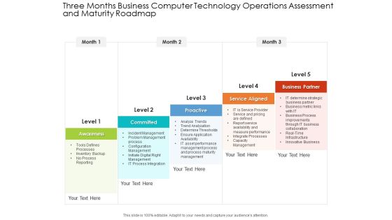 Three Months Business Computer Technology Operations Assessment And Maturity Roadmap Template Three Months Business Computer Technology Operations Assessment And Maturity Roadmap Template