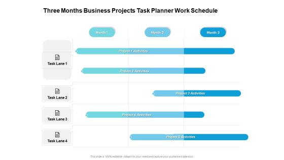 Three Months Business Projects Task Planner Work Schedule Microsoft Three Months Business Projects Task Planner Work Schedule Microsoft