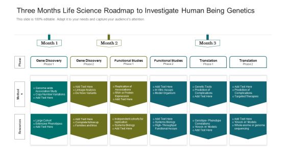 Three Months Life Science Roadmap To Investigate Human Being Genetics Information Three Months Life Science Roadmap To Investigate Human Being Genetics Information