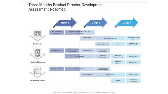 Three Months Product Director Development Assessment Roadmap Demonstration Three Months Product Director Development Assessment Roadmap Demonstration